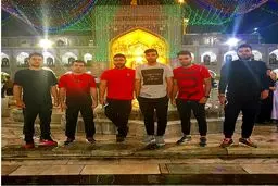 مهدی طارمی در حرم امام رضا(ع)/ عکس