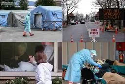 کرونا در جهان؛ افزایش تلفات در آمریکا؛ منع آمد و شد محدود در اسپانیا