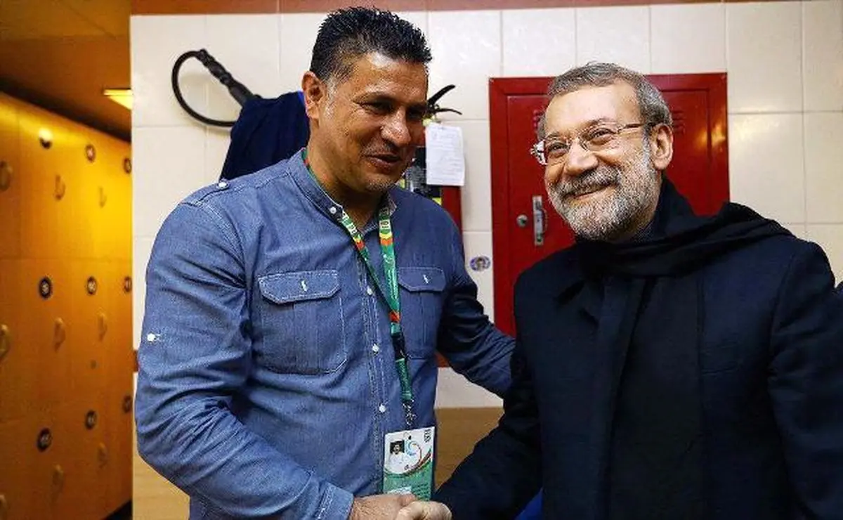 عکس/ لاریجانی به دیدار علی دایی رفت