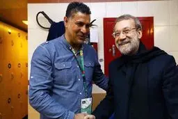 عکس/ لاریجانی به دیدار علی دایی رفت