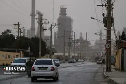 طوفان گرد و خاک عربستان میهمان آبادان شد +عکس‌ها