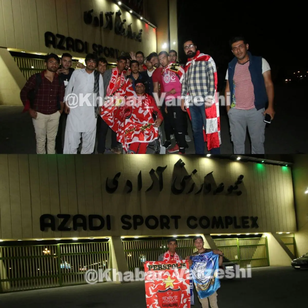 حضور هواداران سرخابی بیرون از ورزشگاه آزادی کمتر از 22 ساعت تا شروع دربی/عکس