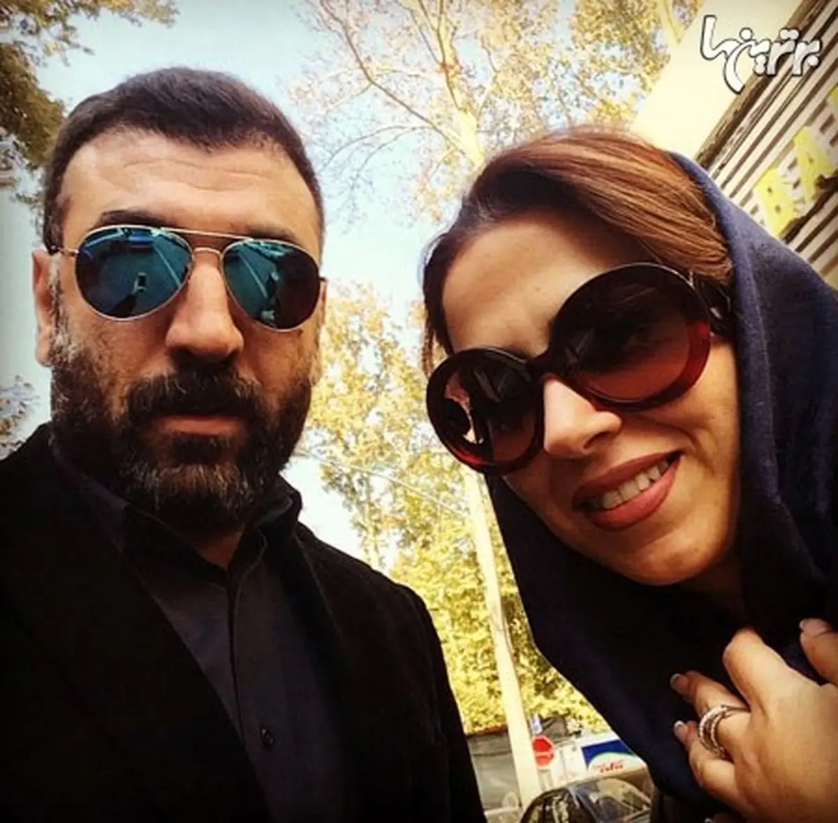 سلفی علی انصاریان با تینا پاکروان یا برعکس!