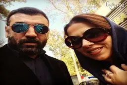 سلفی علی انصاریان با تینا پاکروان یا برعکس!