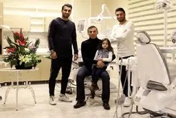 ماهینی و خلیل زاده در کلینیک تازه افتتاح شده سیدجلال حسینی/عکس