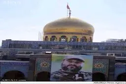 عکس شهید عماد مغنیه در حرم حضرت زینب(س)