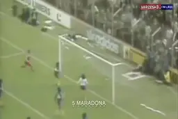 10 گل برتر پله و مارادونا