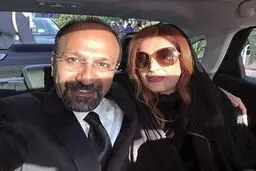 سلفى اصغر فرهادى و همسرش در جشنواره كن/عکس