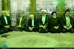 پورمحمدی و ظریف در حرم امام خمینی/عکس