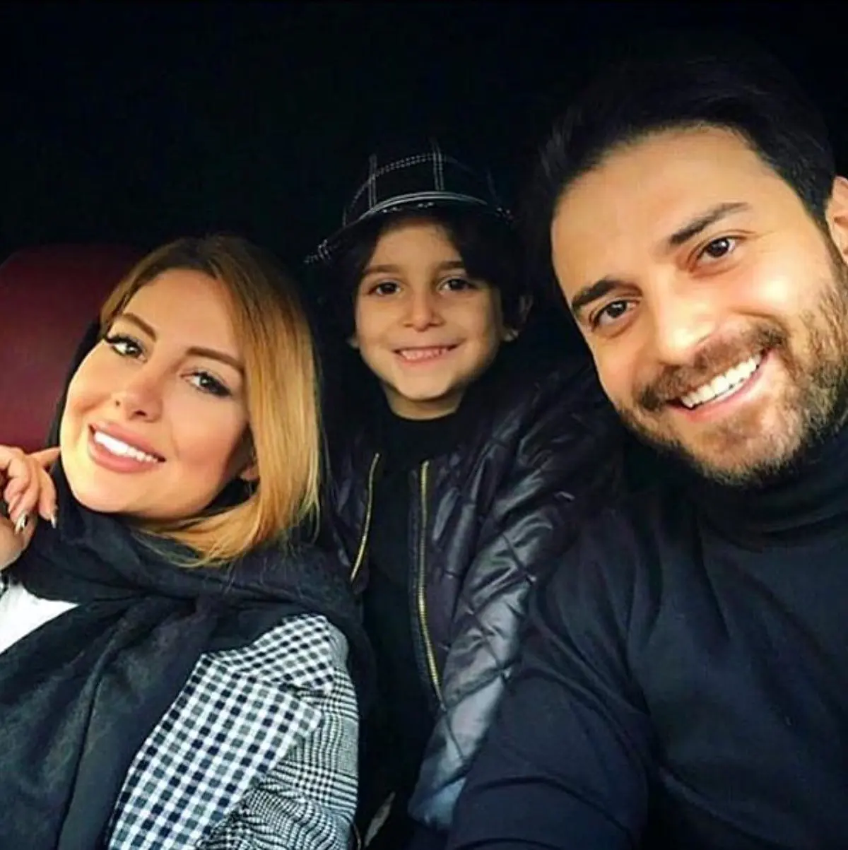 سلفى بابك جهانبخش به همراه پسرش آرتا و همسر جدیدش/عکس