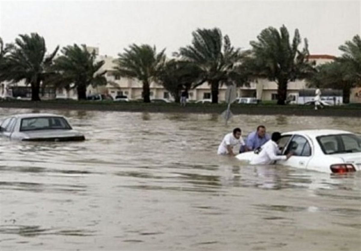 سیل شدید در شمال مکه مکرمه