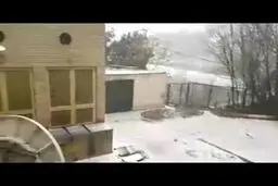 ببینید:بارش برف و تگرگ- شمال تهران