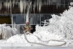 کولاک و یخ بندان در کانادا/تصاویر