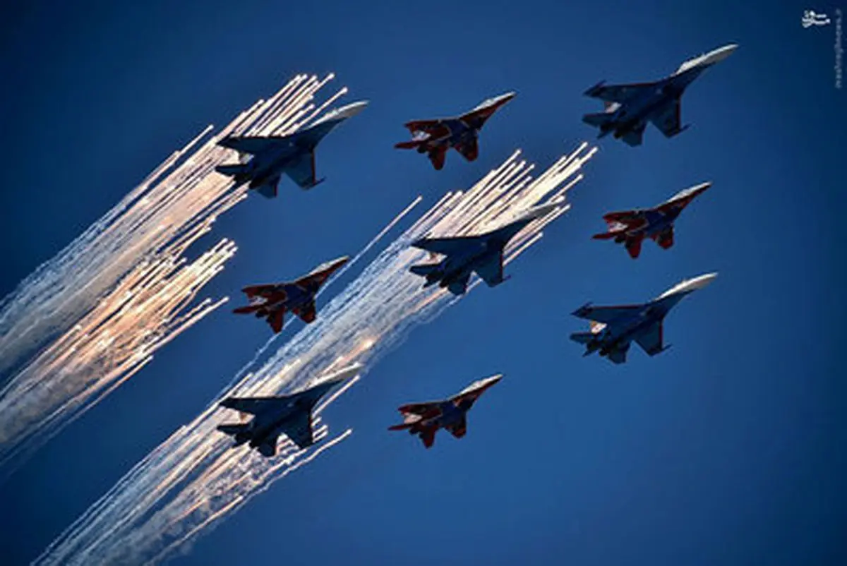 تصاویری از رژه نظامی روز پیروزی در میدان سرخ مسکو