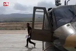 ببينيد: نجات کودک مصدوم از سیل توسط هوانیروز