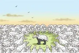 لباس اصلی ترامپ لو رفت!/کاریکاتور