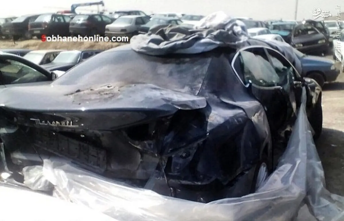 مازراتی له شده در تهران/عکس