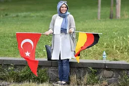 تظاهرات ترک های ساکن آلمان/ تصاویر