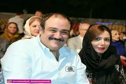 مهران غفوریان و همسرش/عکس