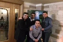 پرسپولیسی ها در خانه حجازی/عکس