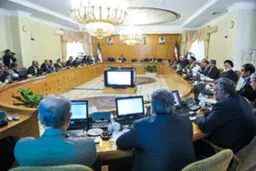 ‫تصاویر جلسه امروز هیئت دولت در غیاب روحانی‬‎