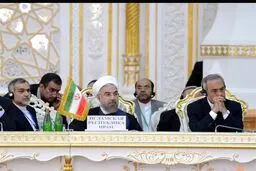روحانی در اجلاس شانگهای/ عکس