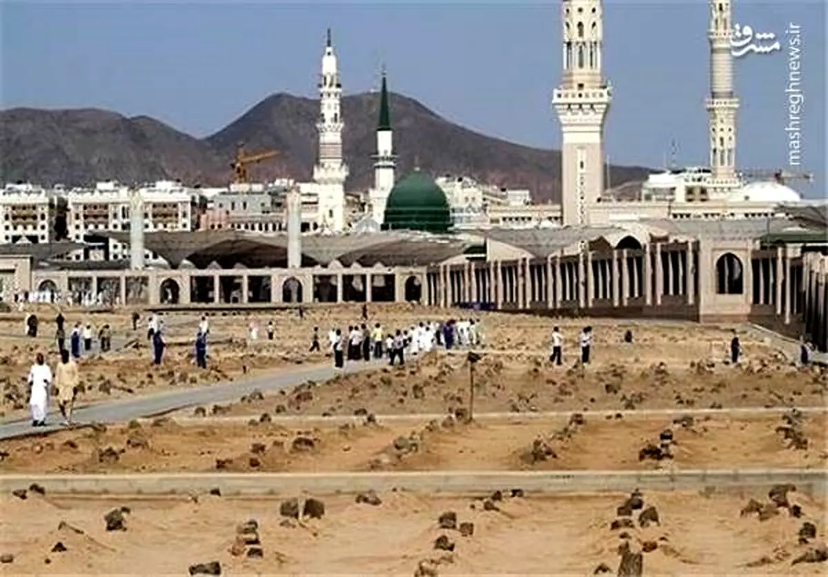 تصاویری از محل دفن امام صادق(ع) در قبرستان بقیع