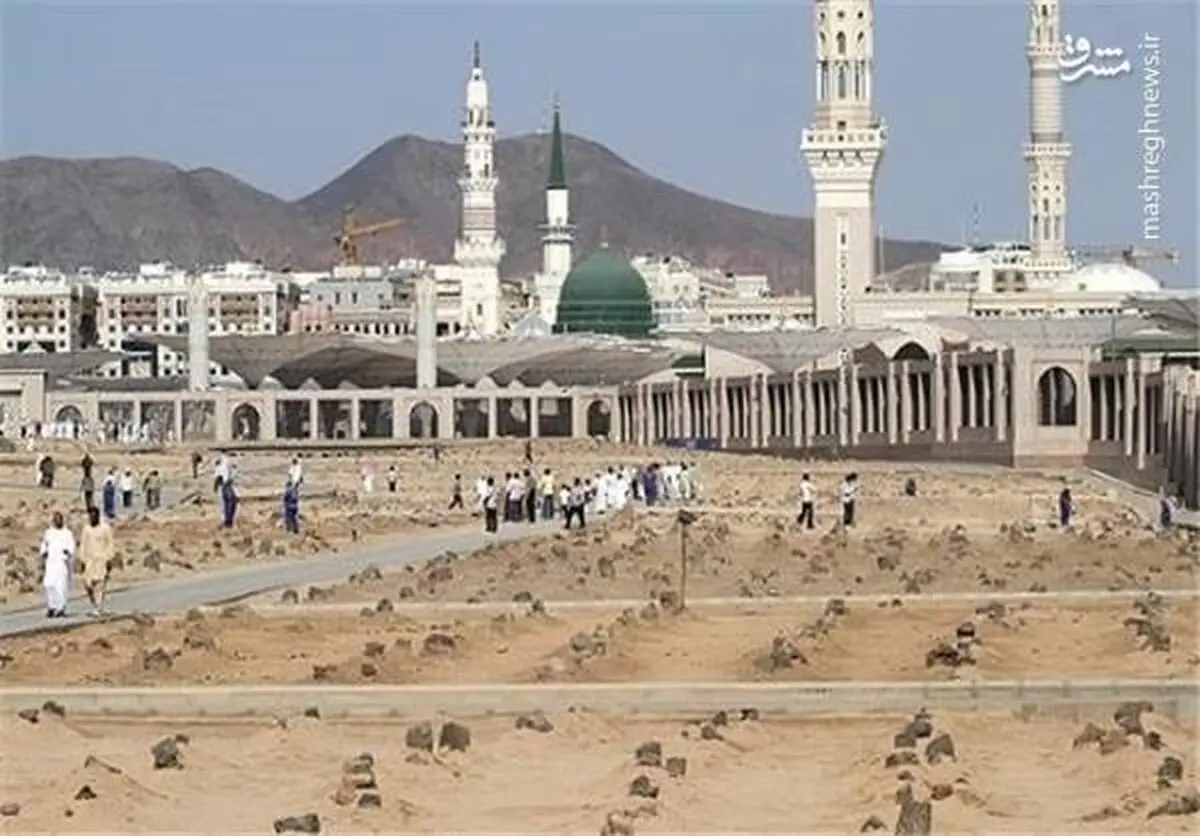 تصاویری از محل دفن امام صادق(ع) در قبرستان بقیع