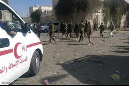 انفجار مقابل منزل سفیر ایران در یمن/عکس