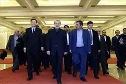 دیدار لاریجانی با رئیس کنگره خلق چین/تصاویر