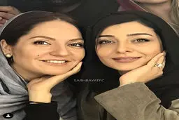 مهناز افشار و ساره بیات در یک قاب
