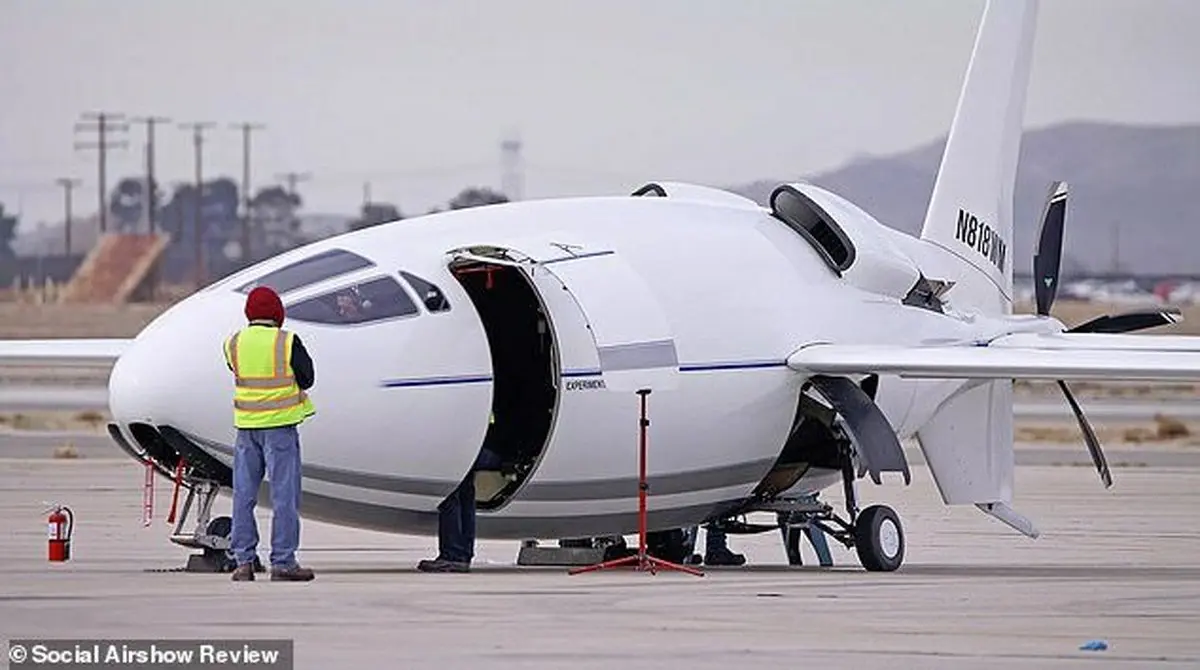 طراحی یک هواپیمای پیشرفته با الهام از گلوله‌ + عکس