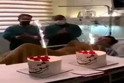 فیلمی جنجالی از مراسم عجیب ترخیص یک سلبریتی از ICU