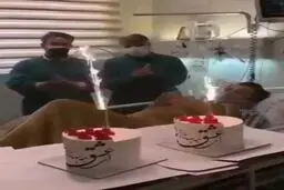 فیلمی جنجالی از مراسم عجیب ترخیص یک سلبریتی از ICU