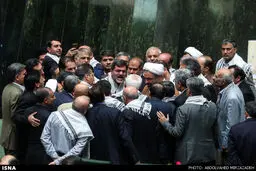 مشاجره ظریف و کوچک زاده در مجلس/ عکس
