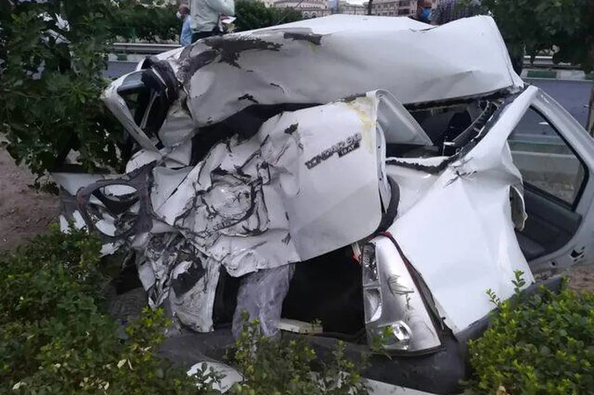 تصادف وحشتناک تندر90 صبح امروز در اتوبان بابایی + عکس