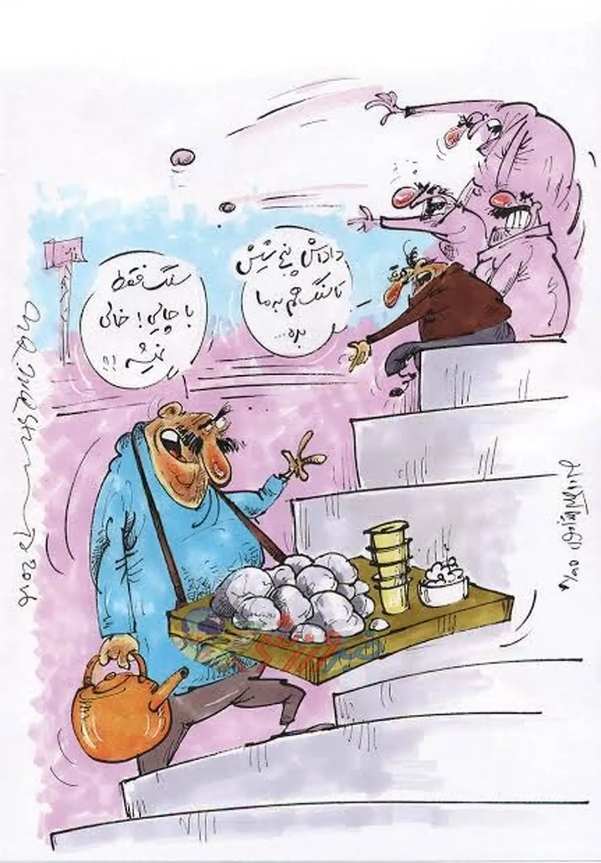 سنگ خوش دست برای بازیهای لیگ رسید!/کاریکاتور