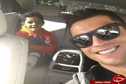 گردش رونالدو با پسرش + عکس