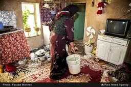 نحوه تامین آب روستاهای محروم کرمانشاه/ تصاویر