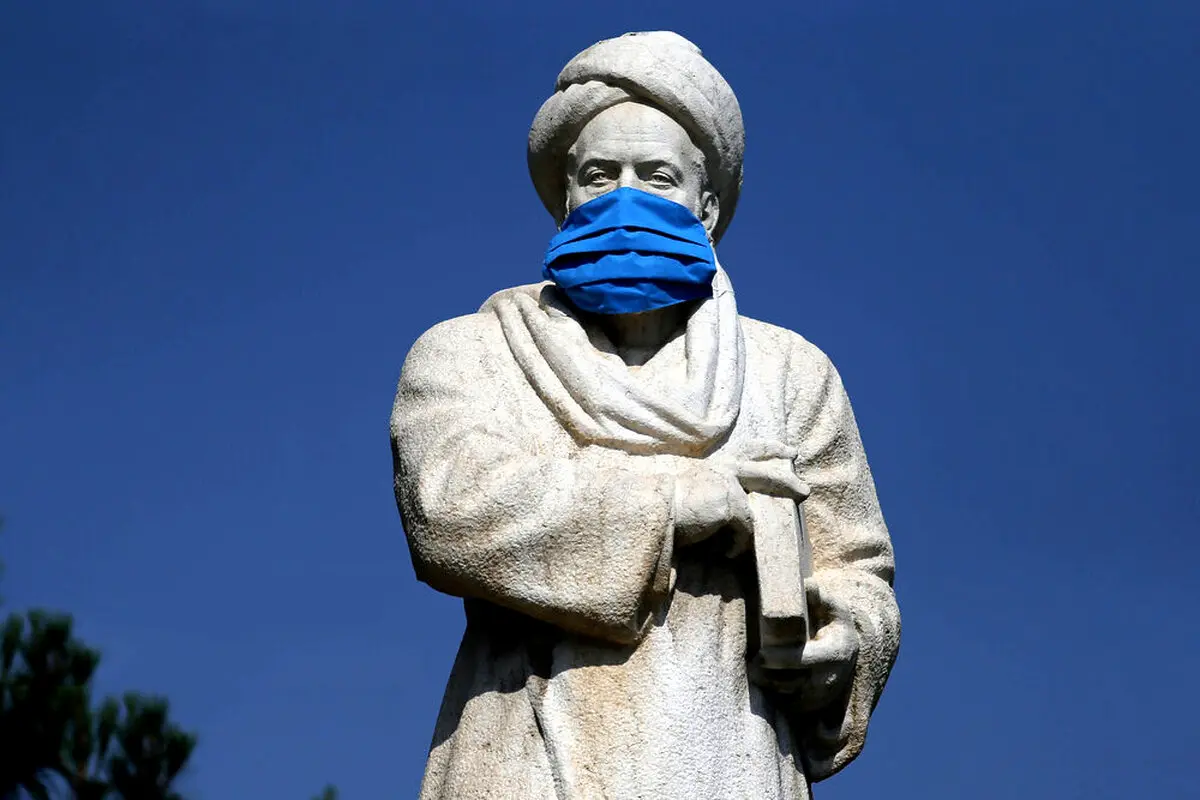 اقدام نمادین در دوران شیوع کرونا روی مجسمه مشاهیر + عکس