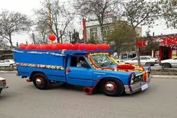 نیسانی که ماشین عروس شد / عکس