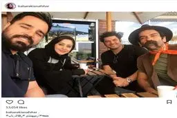 سلفی بهاره کیان افشار در یک دورهمی/ عکس