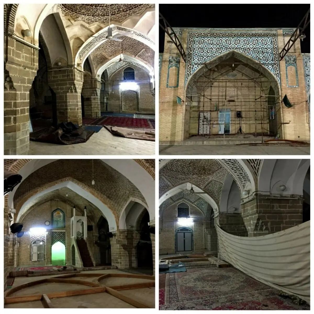 مسجد دزفول کج شده/ عکس