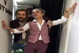 احمد مهرانفر و ارژنگ امير فضلى با گريم هايى متفاوت/عکس