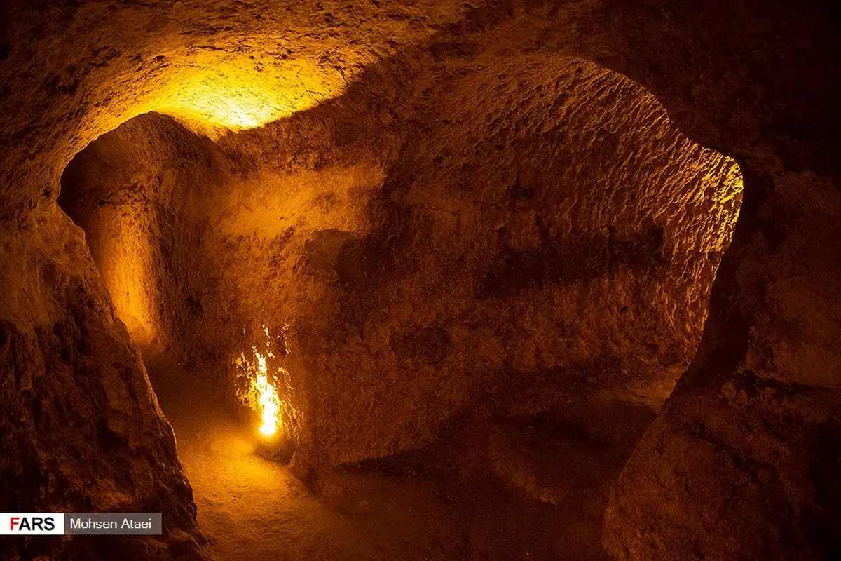 عکس / شهر زیرزمینی نوش آباد