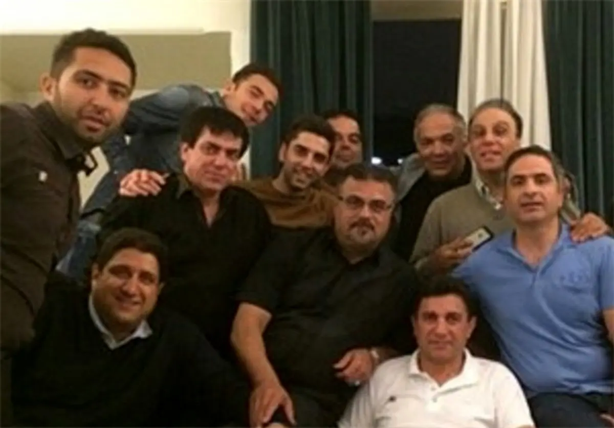 جشن تولد قلعه‌نویی با حضور داماد و پسرش/ عکس