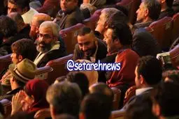 مدل موی عجیب نوید محمدزاده در اختتامیه جشنواره فیلم فجر/عکس