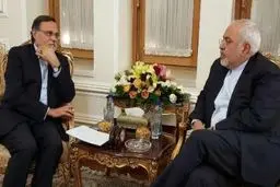 دیدار رئیس جدید موسسه اکو با ظریف