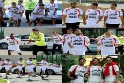 تمرين سبك صبحگاهی امروز پرسپولیس در تبریز