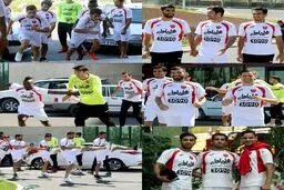 تمرين سبك صبحگاهی امروز پرسپولیس در تبریز